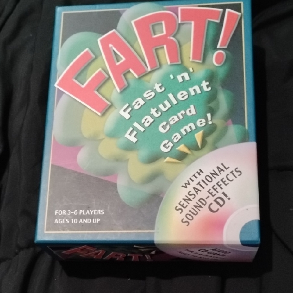 Fast 'n' Flatulent Card Game with Sound Effects CD